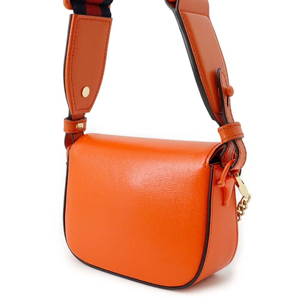GUCCI Orange Leather Horsebit Shoulder Bag - Picture 2 of 15